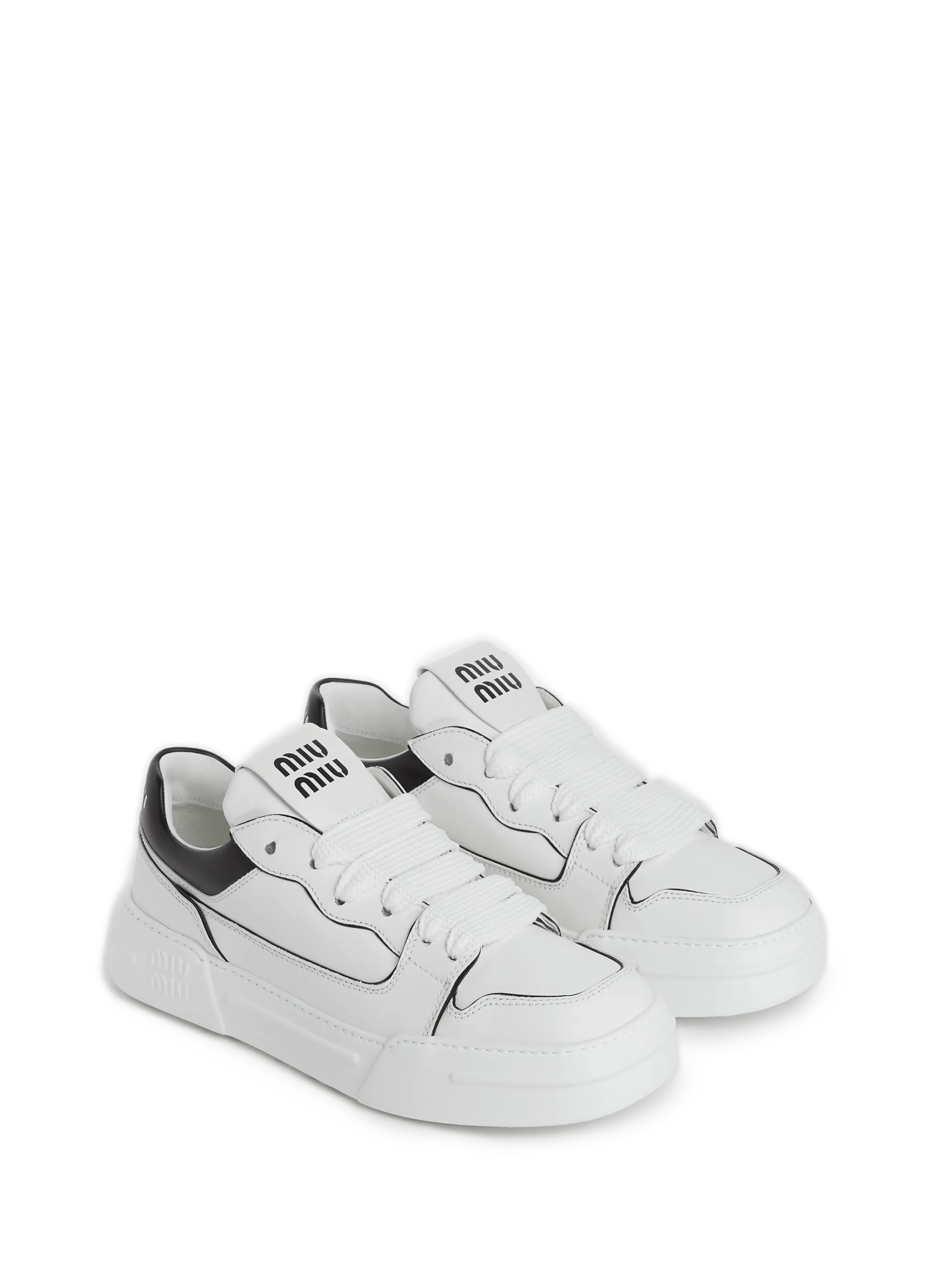 Miu miu  Platform sole sneakers - White