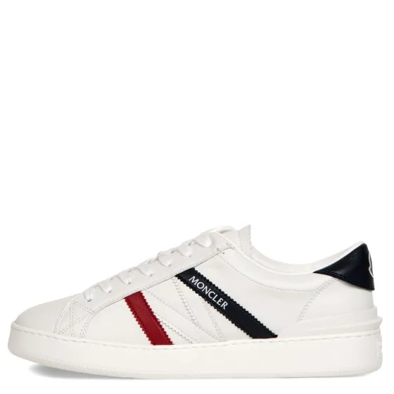 Moncler White Monaco M Low Top Trainers