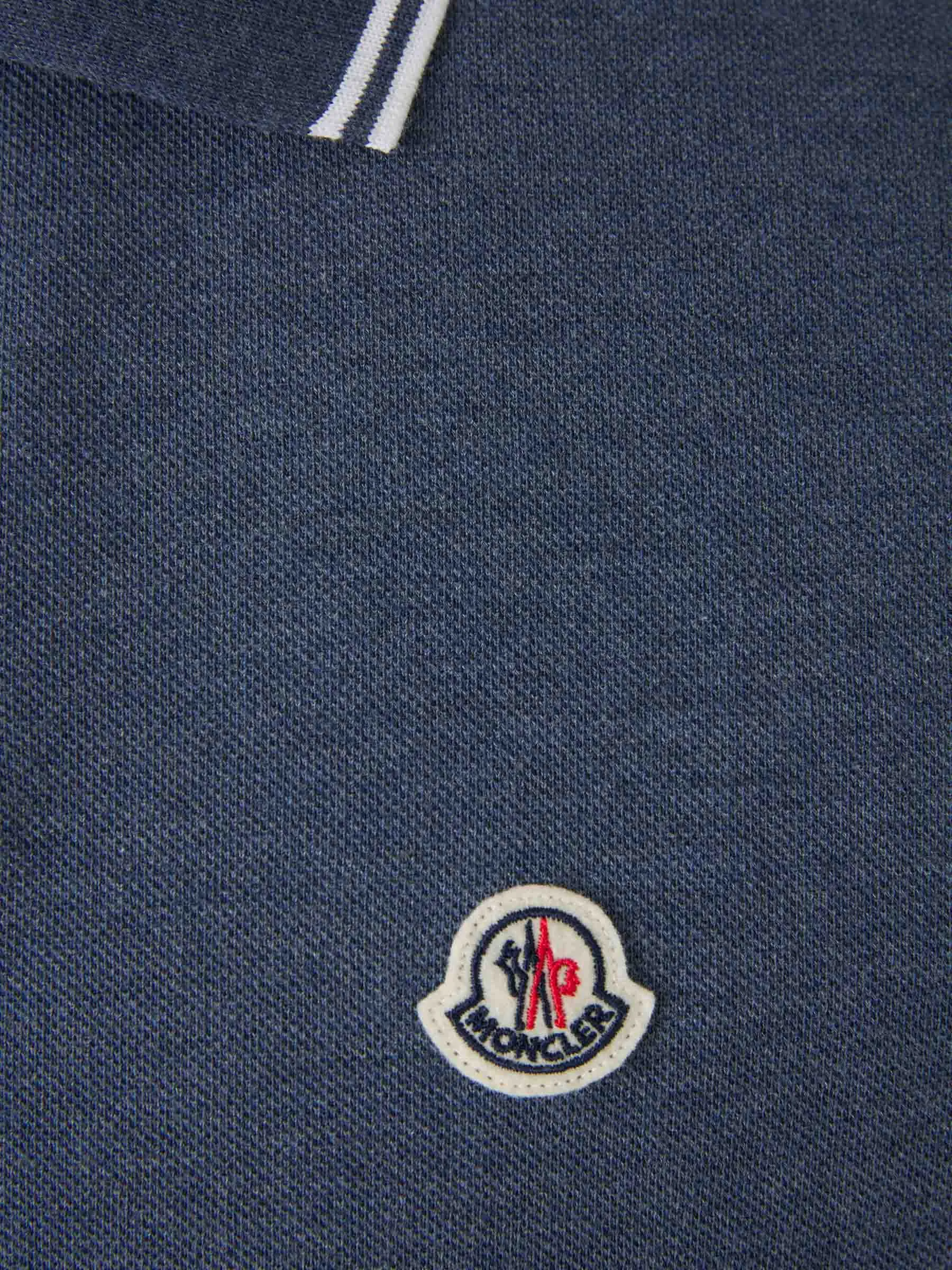 Moncler Polo Piqué Logo 