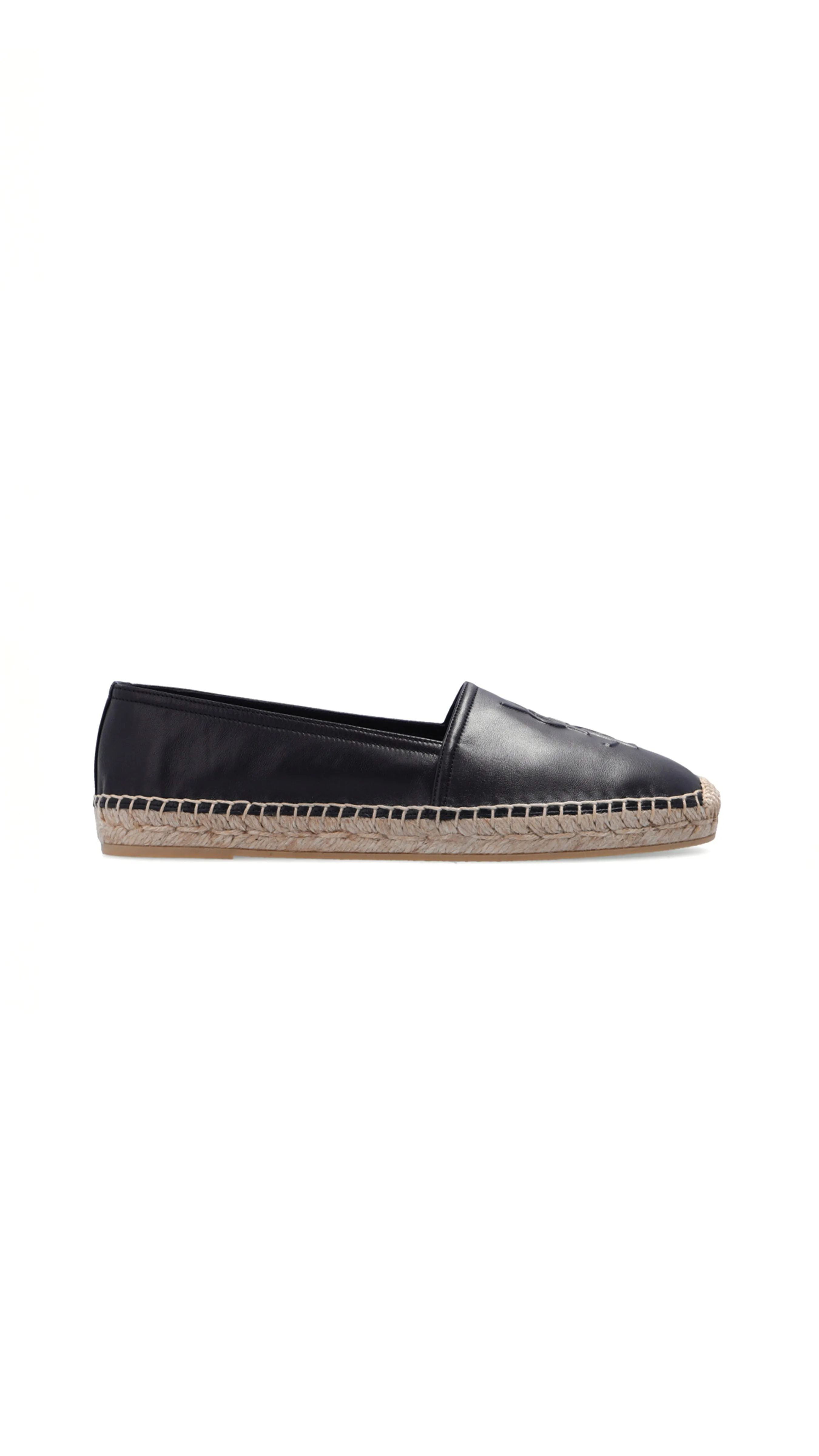 Black Lambskin Monogram Espadrilles.