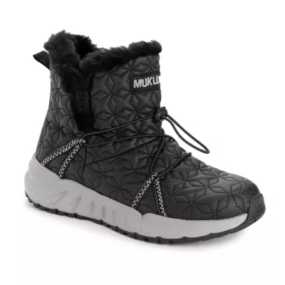 Muk Luks Womens Jasmine Jade Flat Heel Winter Boots