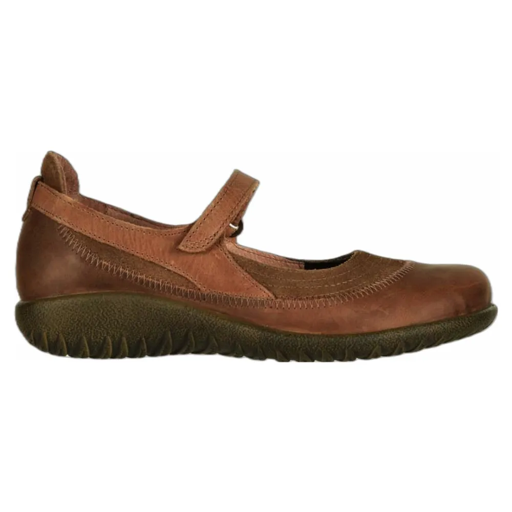 Naot Kirei Mary Jane Antique Brown Suede Women's