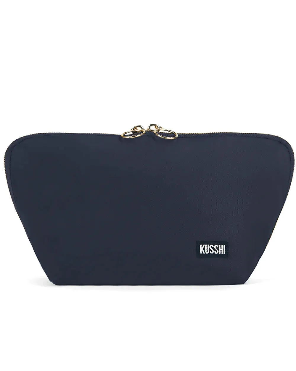 Navy and Pink Medium Makeup Bag