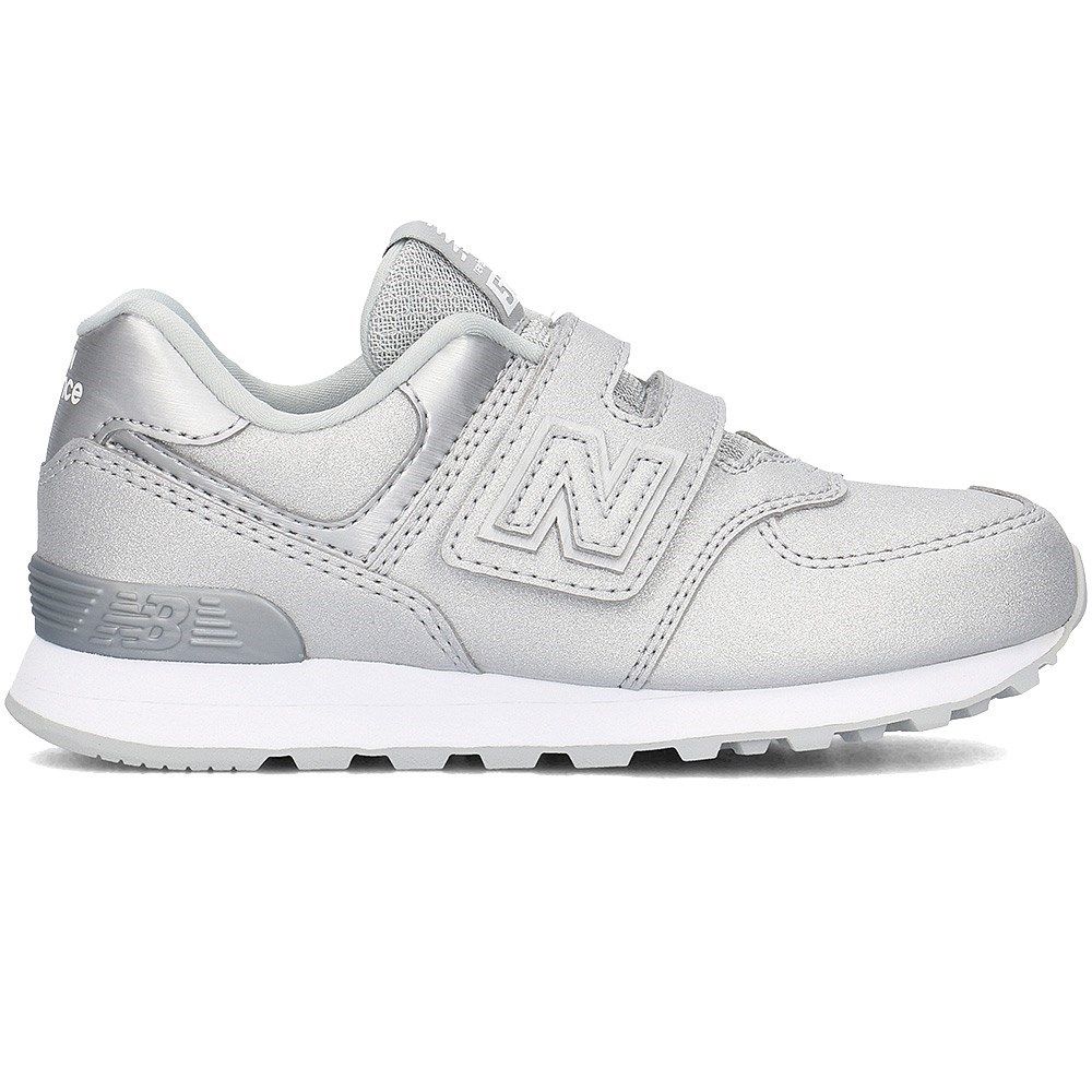 New Balance girls' silver sneakers YV574KS