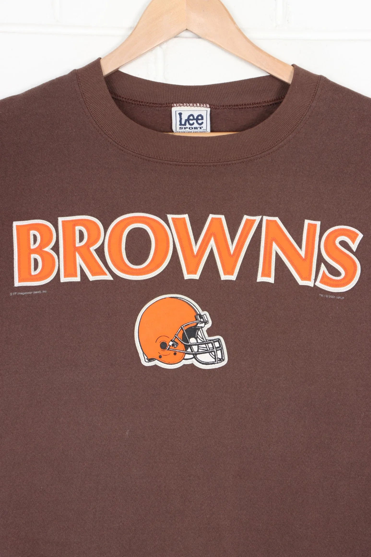 Cleveland Browns Helmet Logo Lee Sport Sweatshirt (M-L)