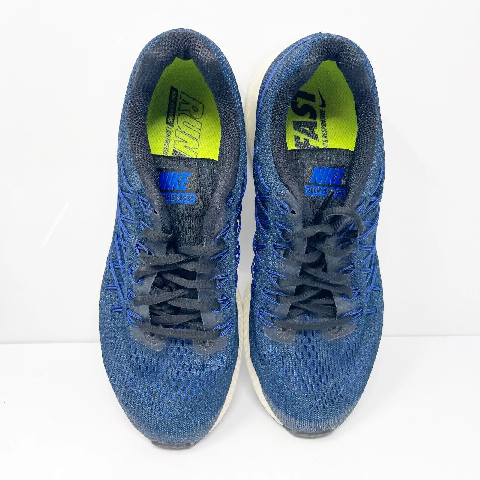 Nike Mens Air Zoom Pegasus 32 749340-014 Blue Running Shoes Sneakers Size 6.5