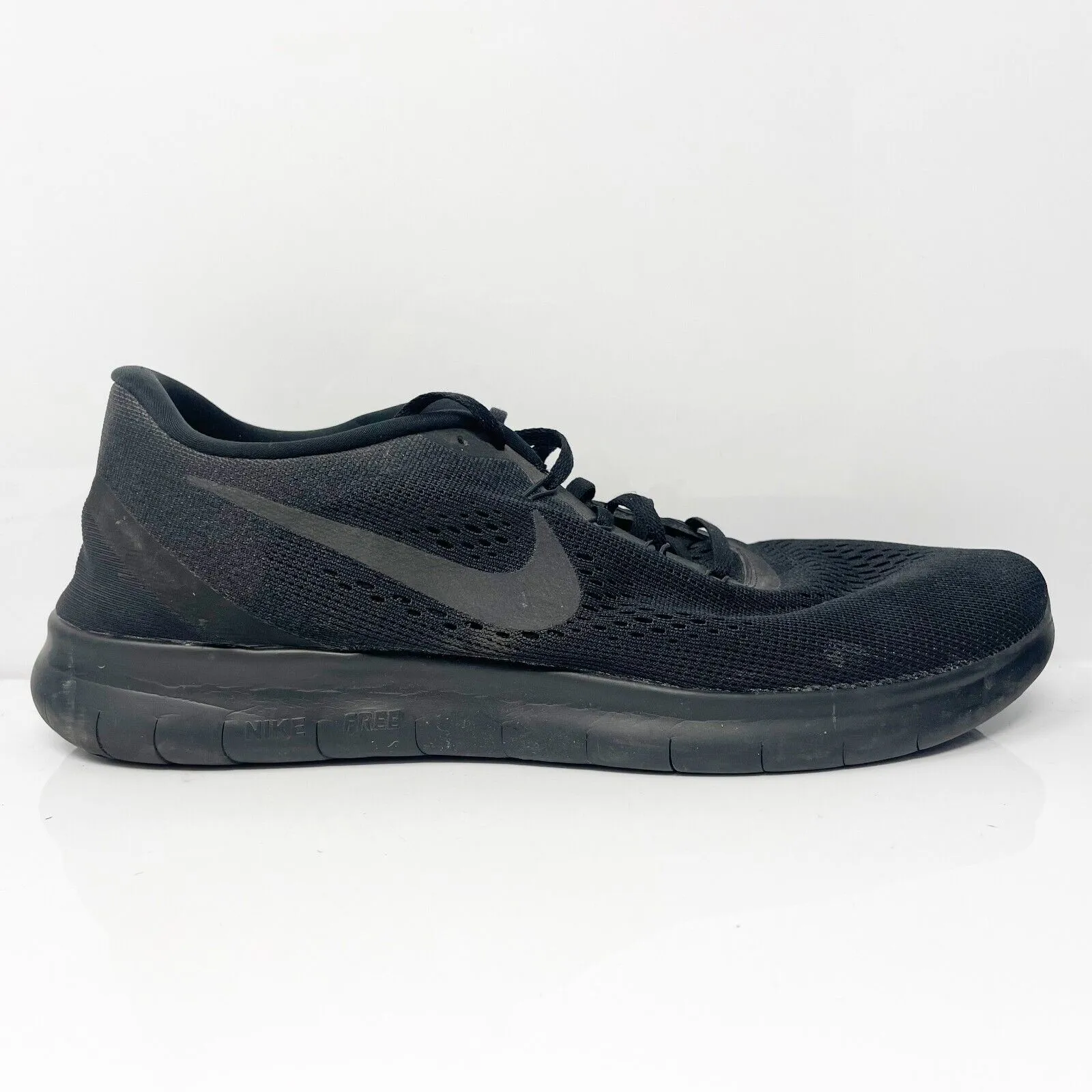 Nike Mens Free RN 831508-002 Black Running Shoes Sneakers Size 13