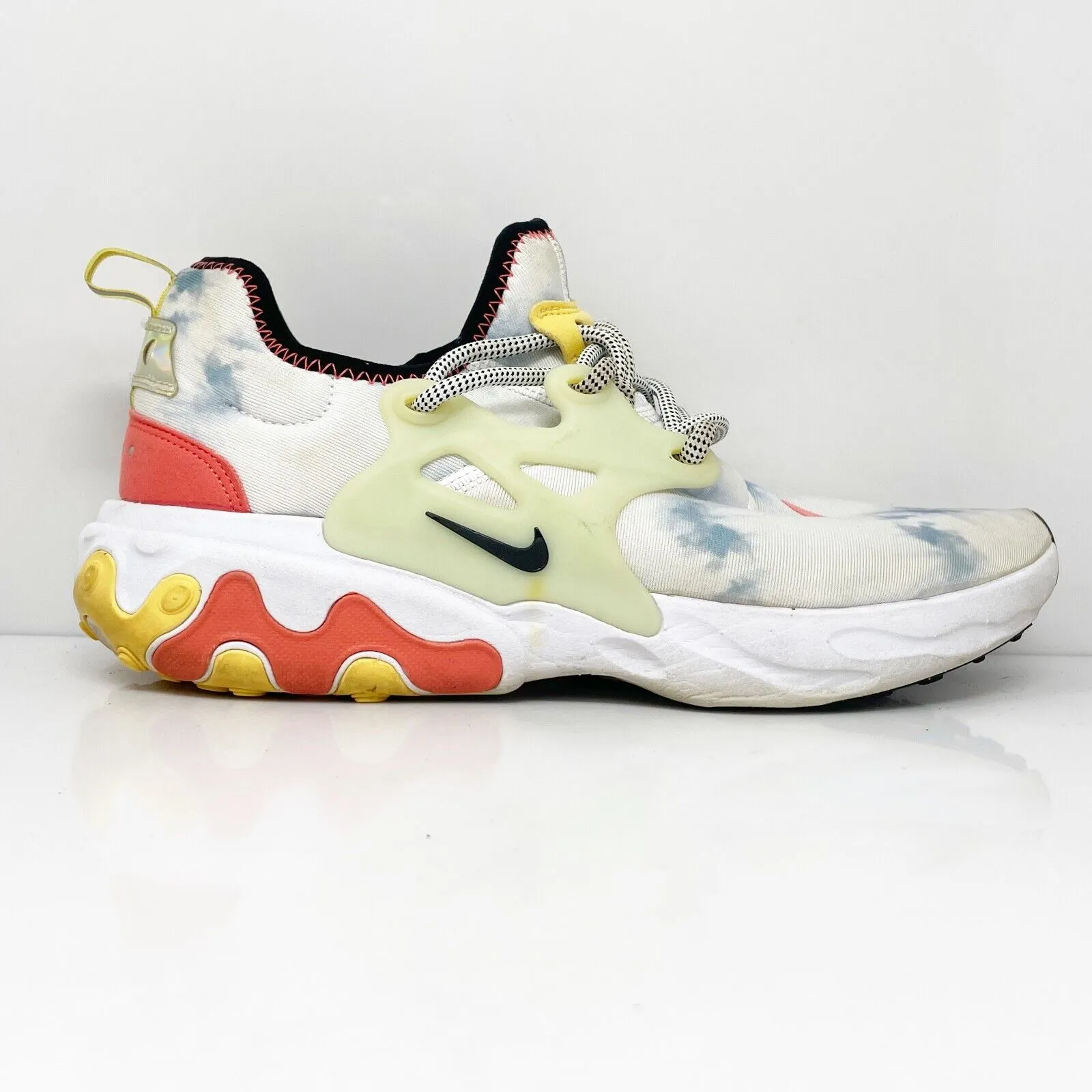 Nike Mens React Presto CW7303-900 White Running Shoes Sneakers Size 9