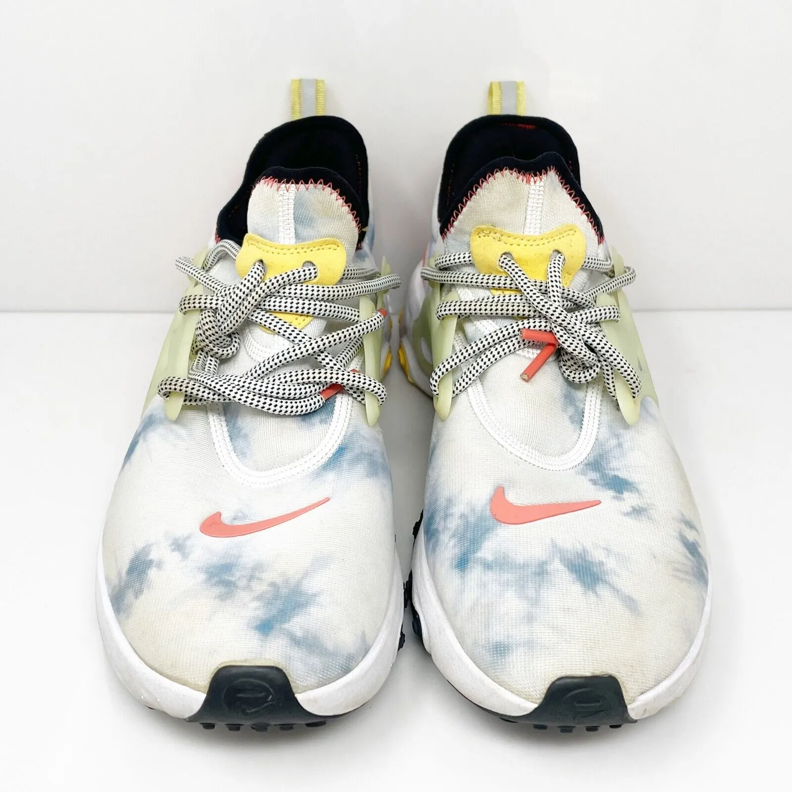 Nike Mens React Presto CW7303-900 White Running Shoes Sneakers Size 9