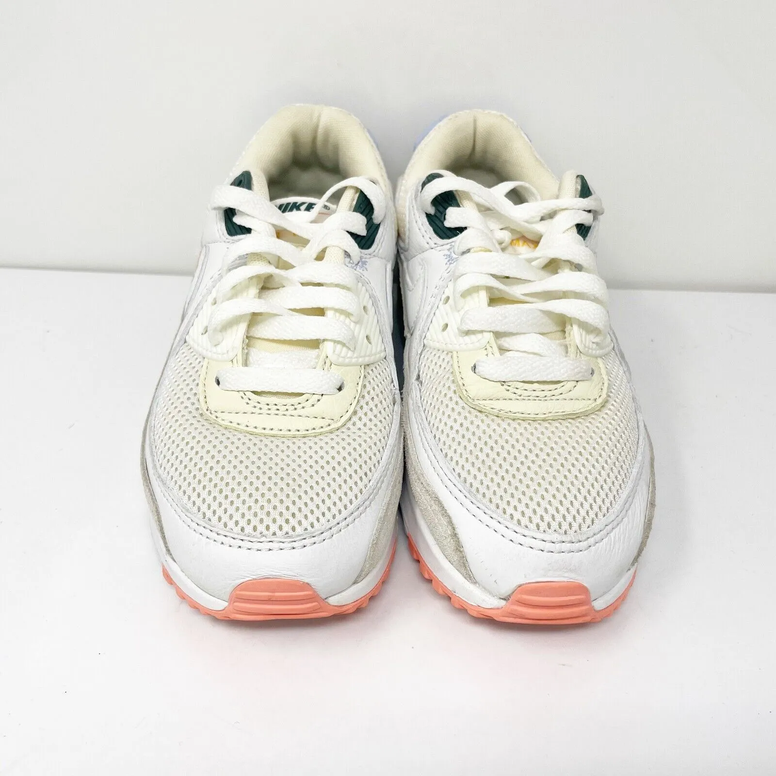 Nike Womens Air Max 90 DV2188-100 White Running Shoes Sneakers Size 7.5