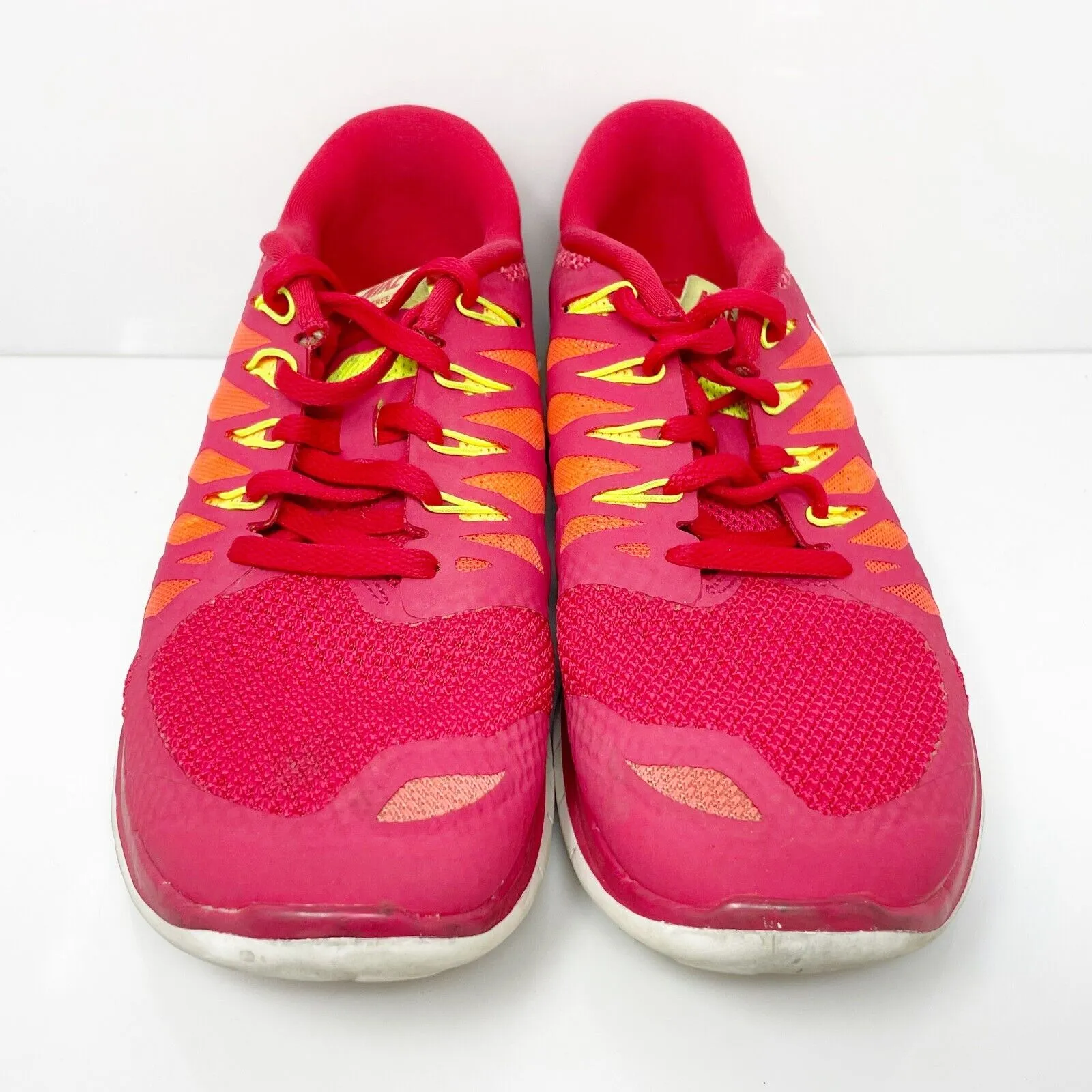 Nike Womens Free 5.0 642199-601 Red Running Shoes Sneakers Size 8