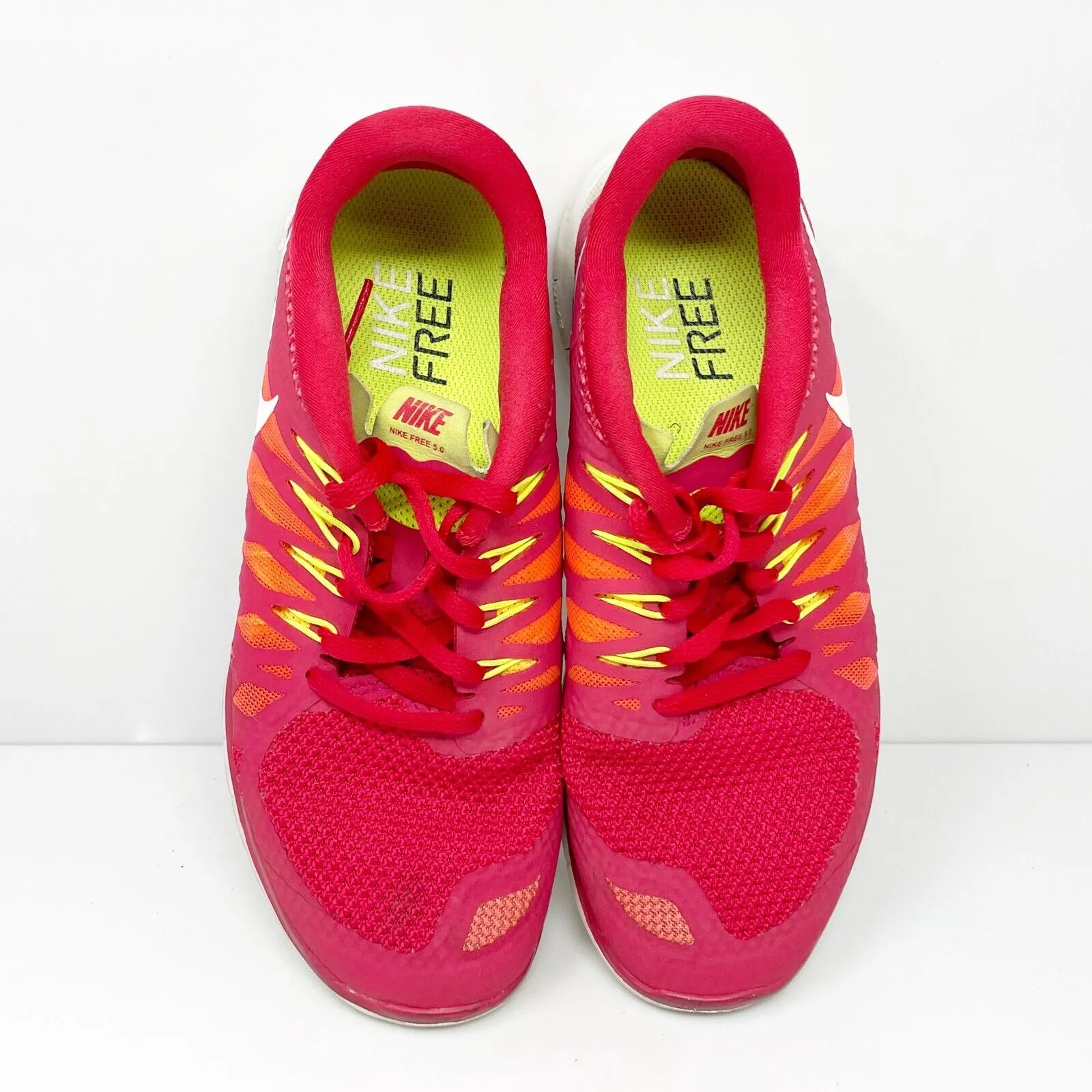 Nike Womens Free 5.0 642199-601 Red Running Shoes Sneakers Size 8