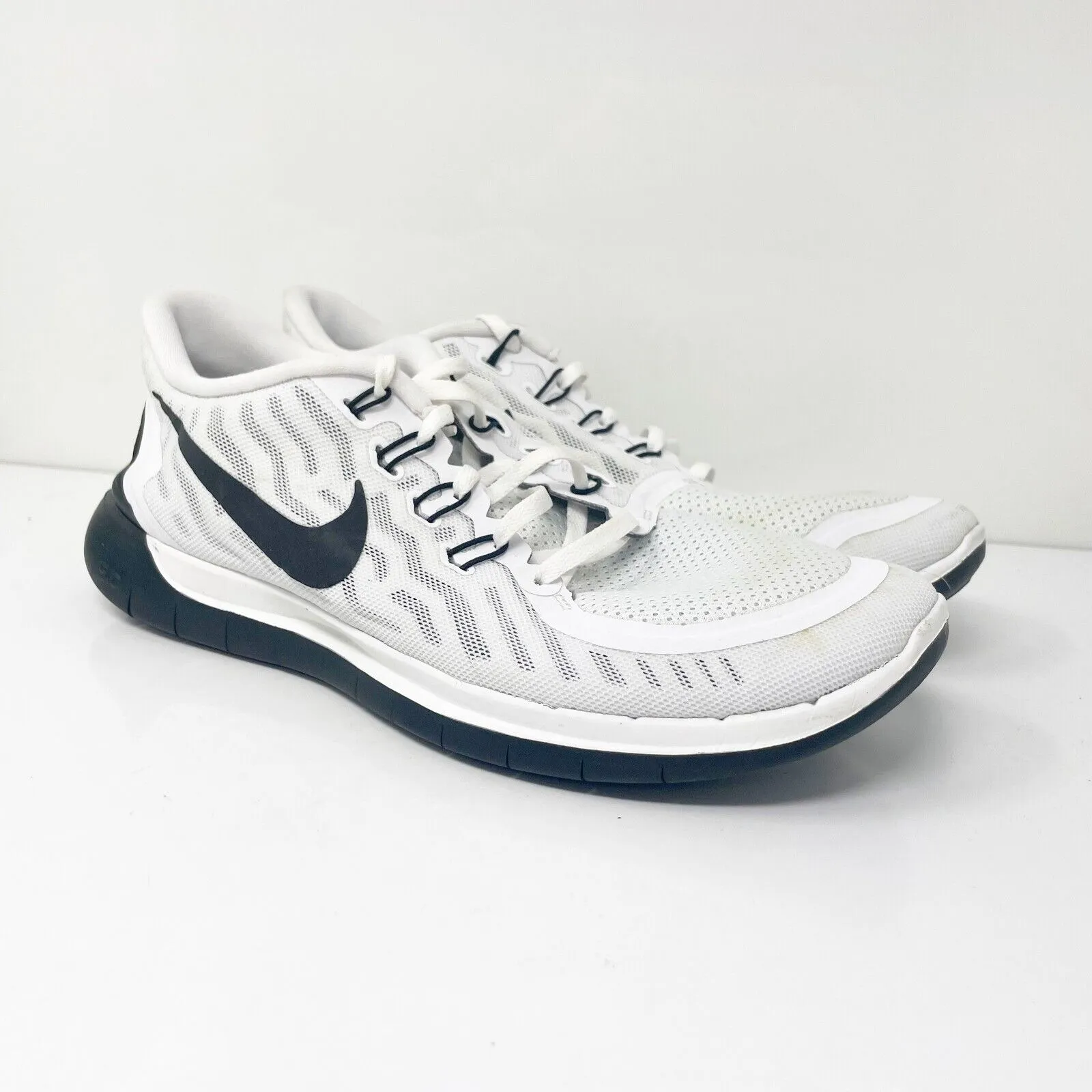 Nike Womens Free 5.0 724383-100 White Running Shoes Sneakers Size 11.5