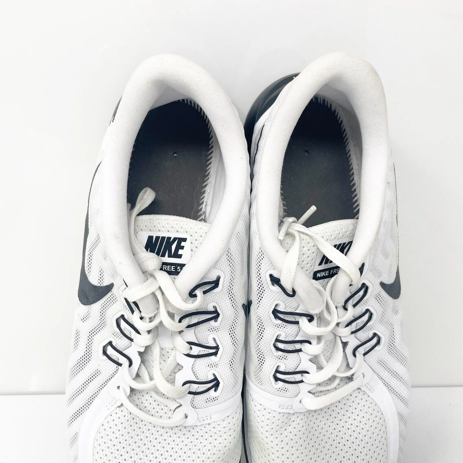 Nike Womens Free 5.0 724383-100 White Running Shoes Sneakers Size 11.5