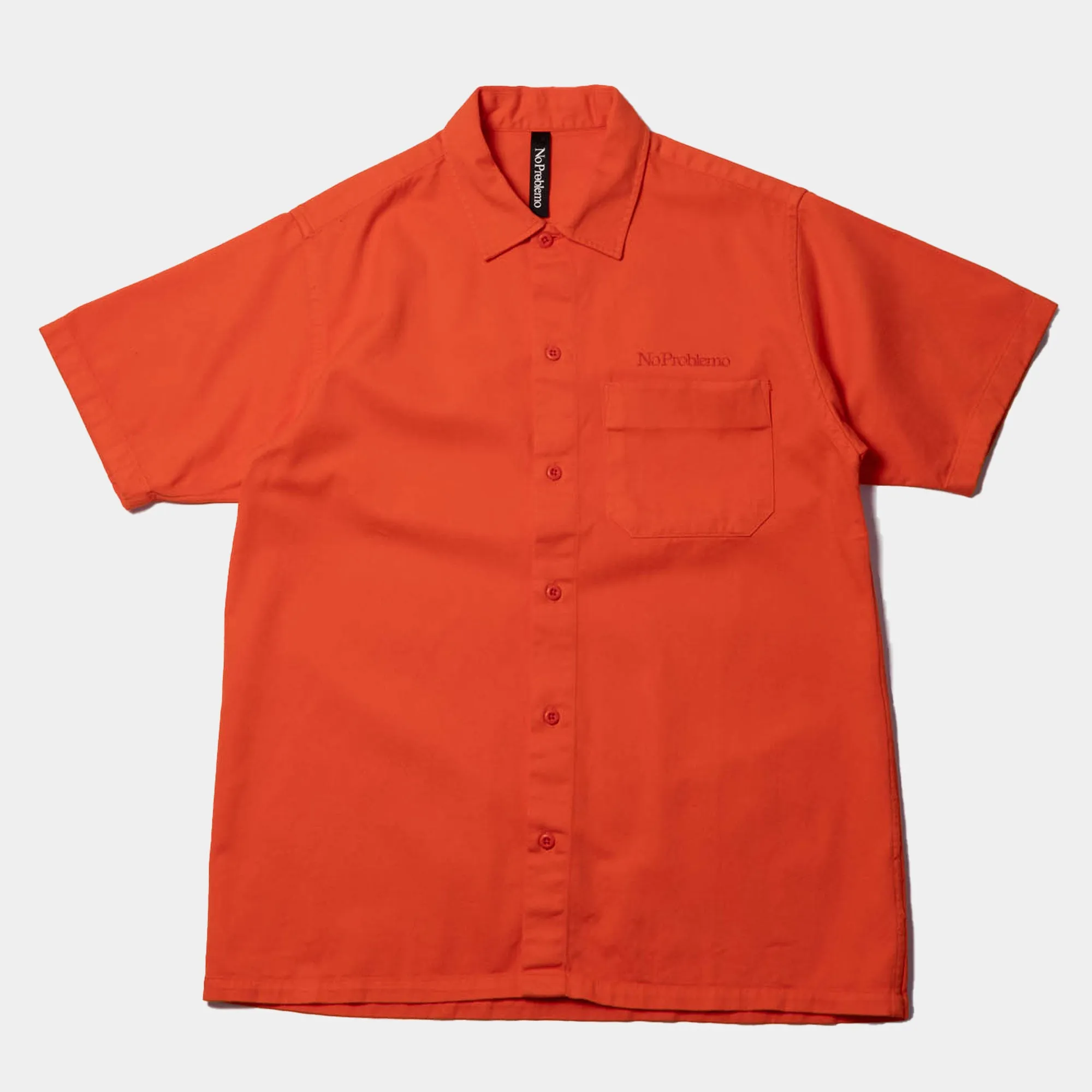 No Problemo Mini Problemo SS Work Shirt - Orange