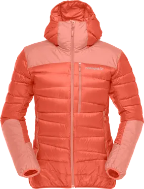 Norrøna Women's Falketind Down750 Hood Orange Alert/Peach Amber | Buy Norrøna Women's Falketind Down750 Hood Orange Al