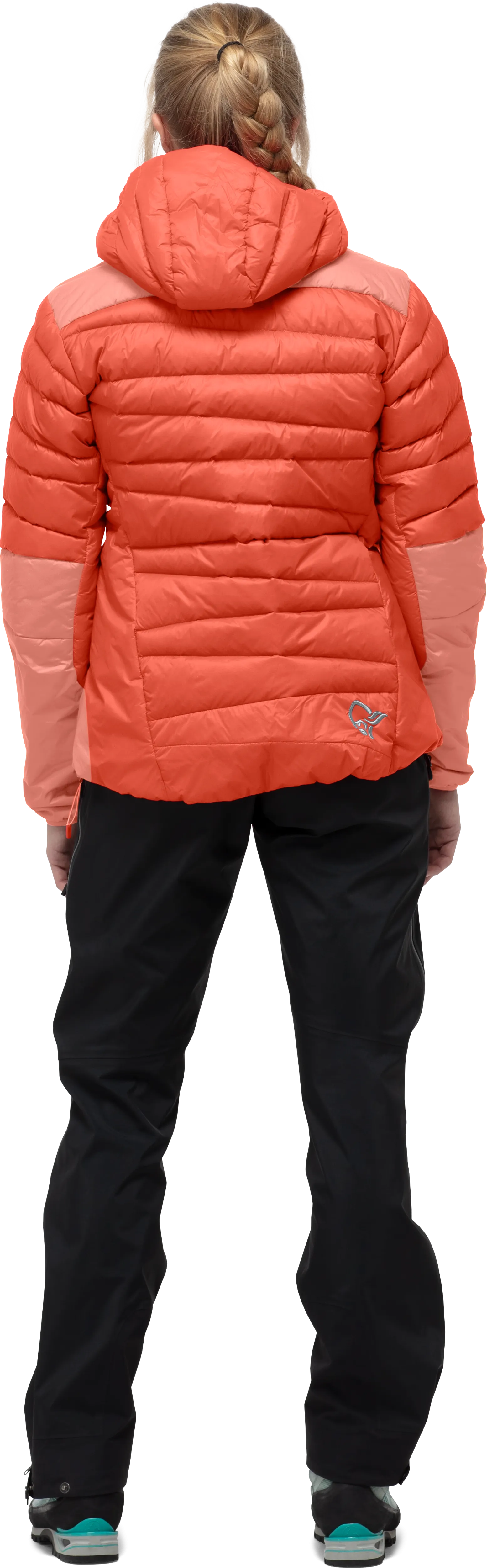 Norrøna Women's Falketind Down750 Hood Orange Alert/Peach Amber | Buy Norrøna Women's Falketind Down750 Hood Orange Al