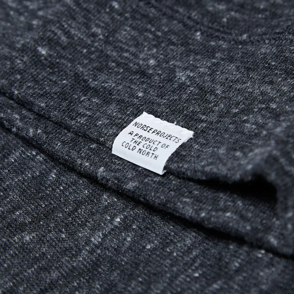 Grey Melange Wool Crew Knit Sweat by Norse Projects Ketel