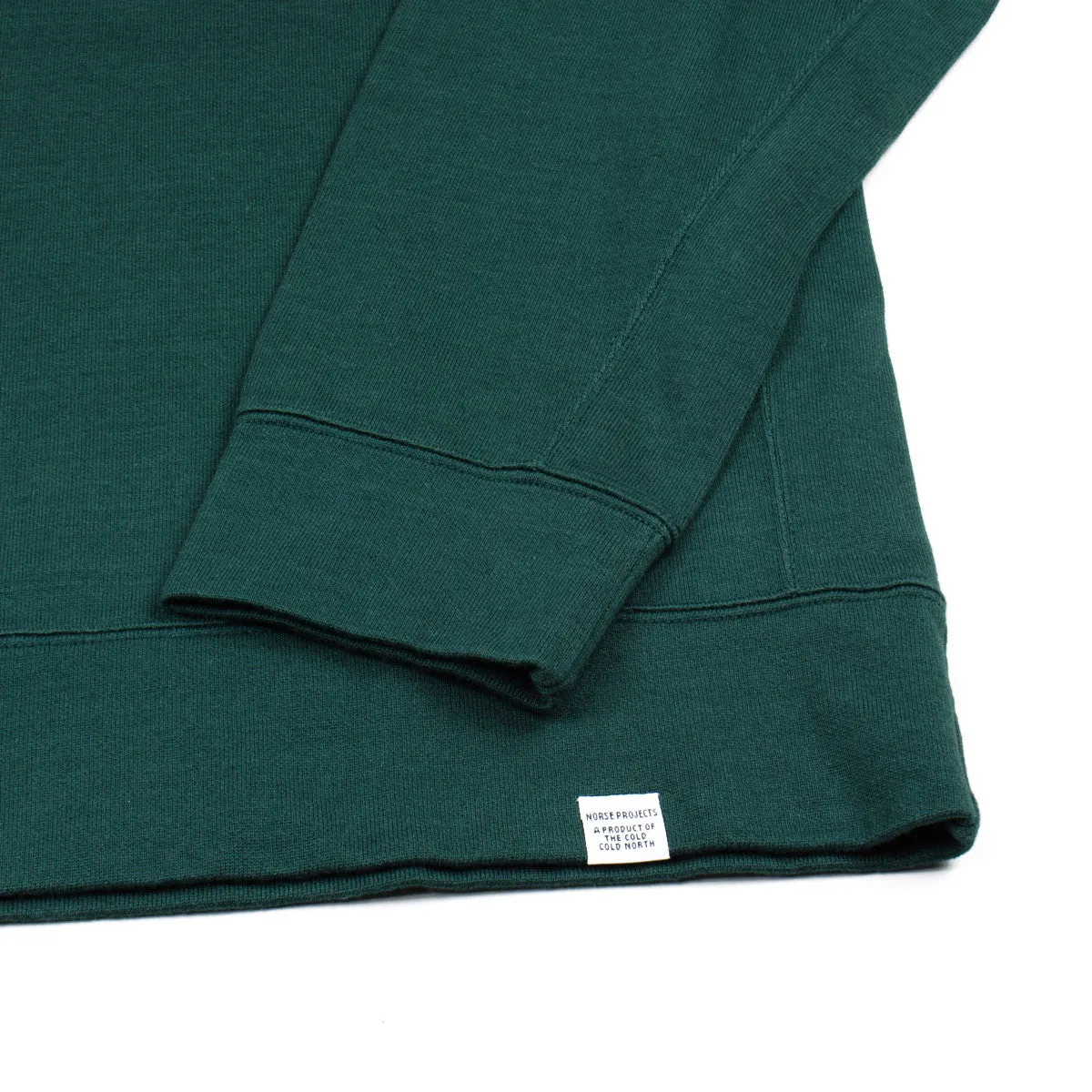 Norse Projects Verge Green Vorm Mercerised Sweatshirt