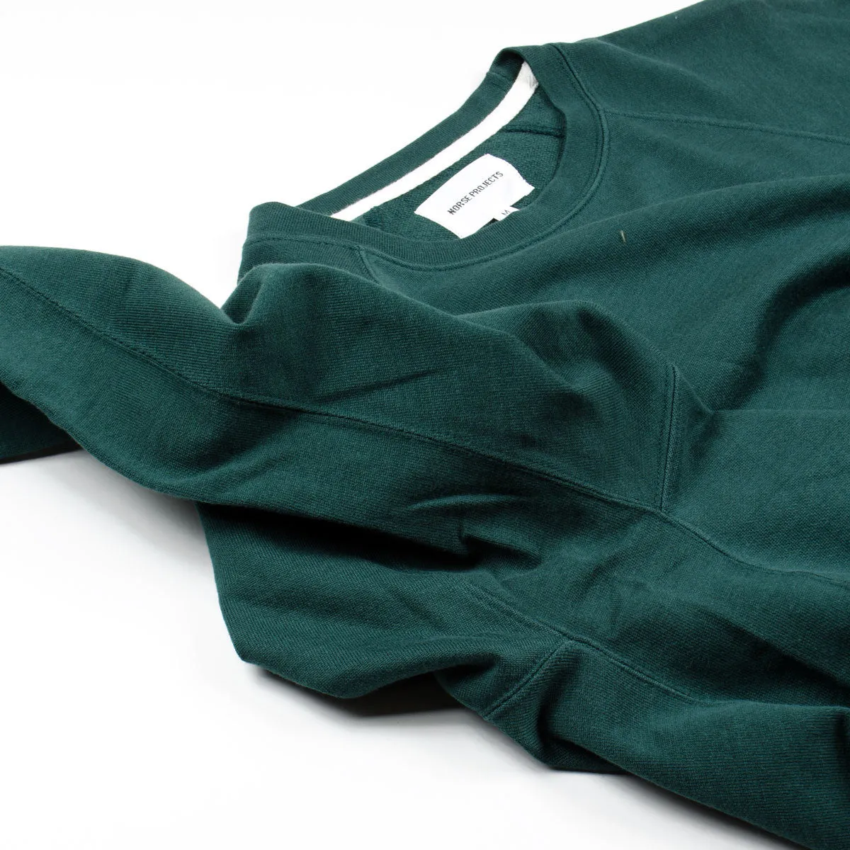 Norse Projects Verge Green Vorm Mercerised Sweatshirt