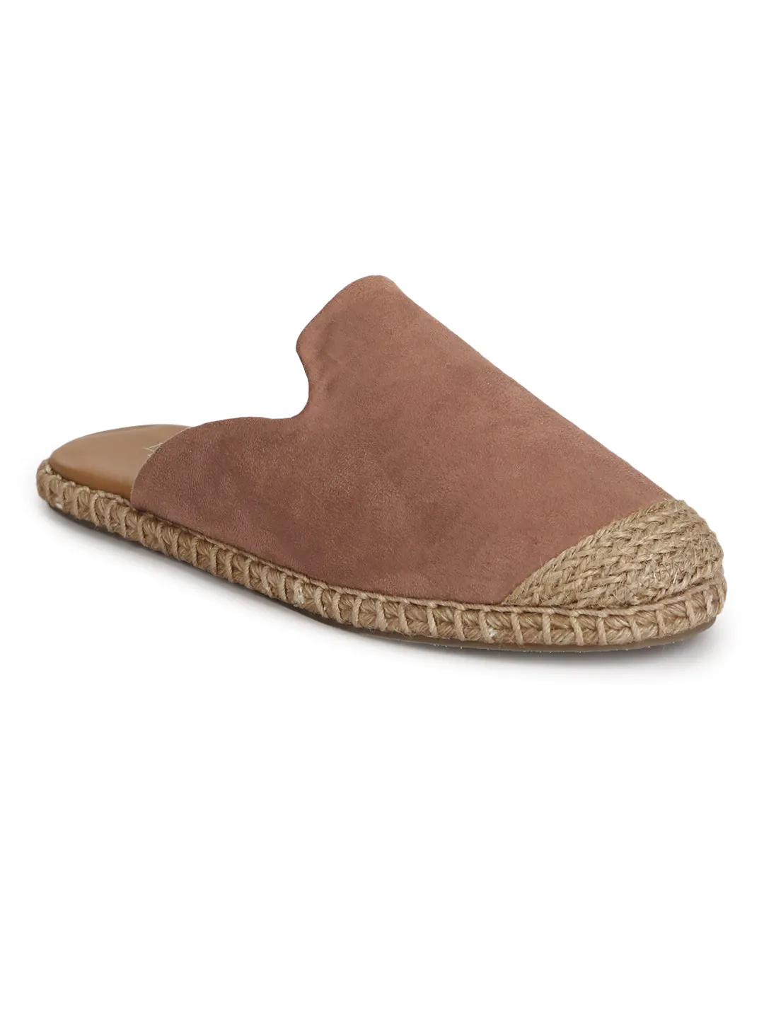 Nude Micro Jute Slider Espadrilles