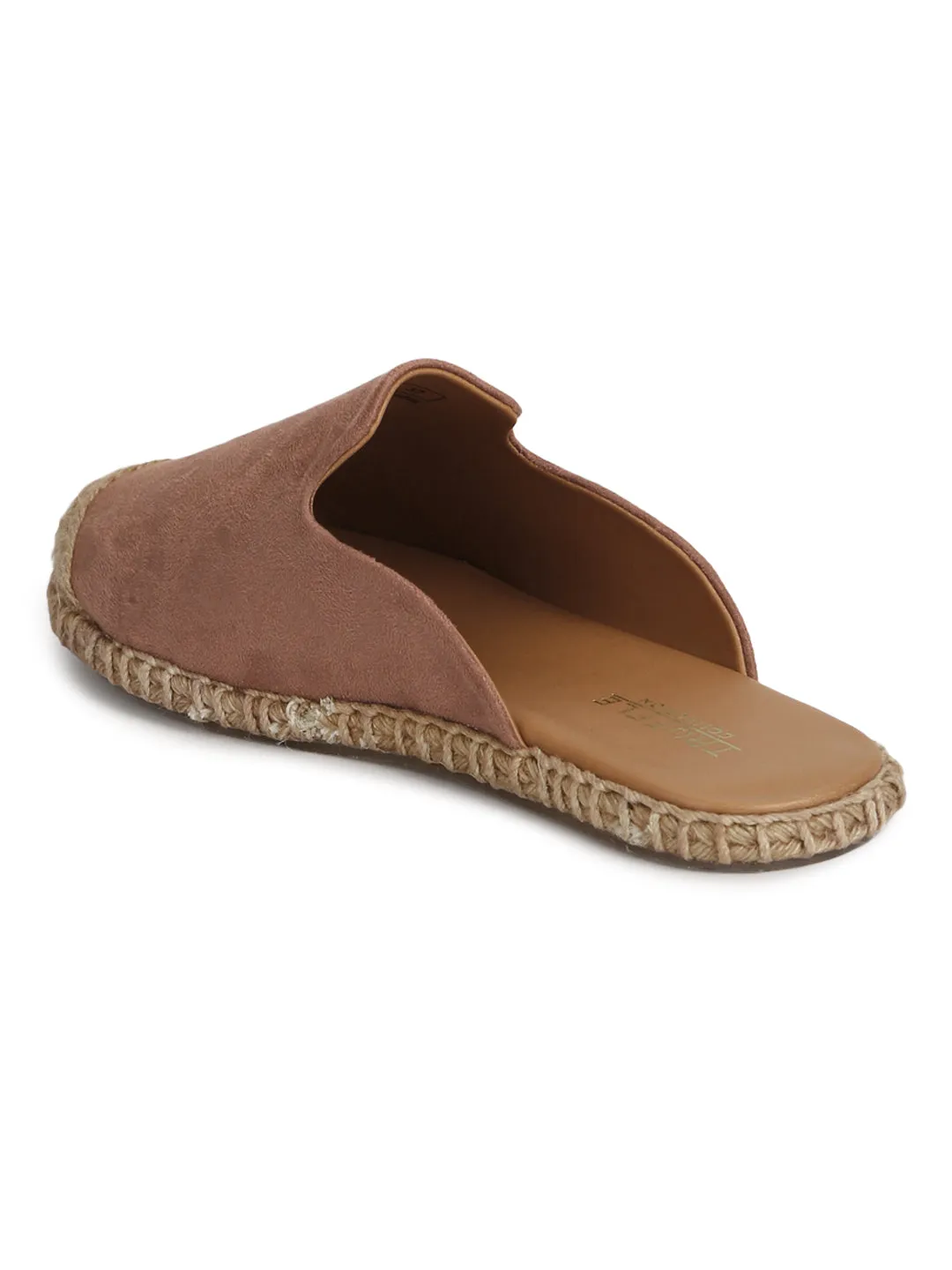 Nude Micro Jute Slider Espadrilles