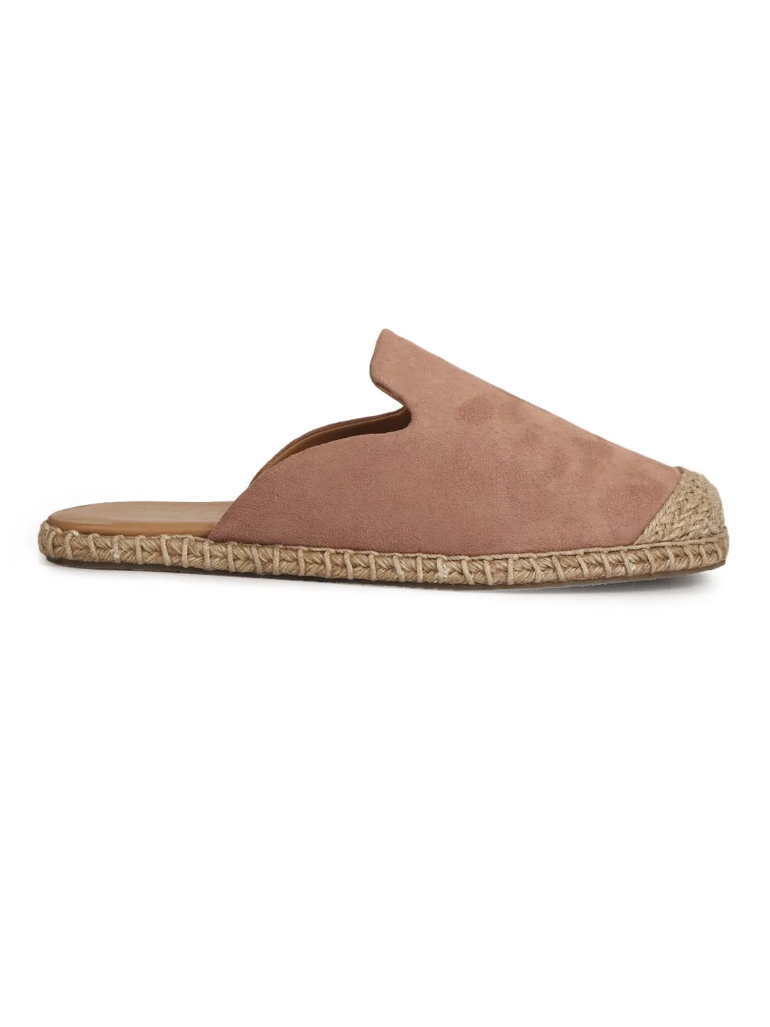 Nude Micro Jute Slider Espadrilles