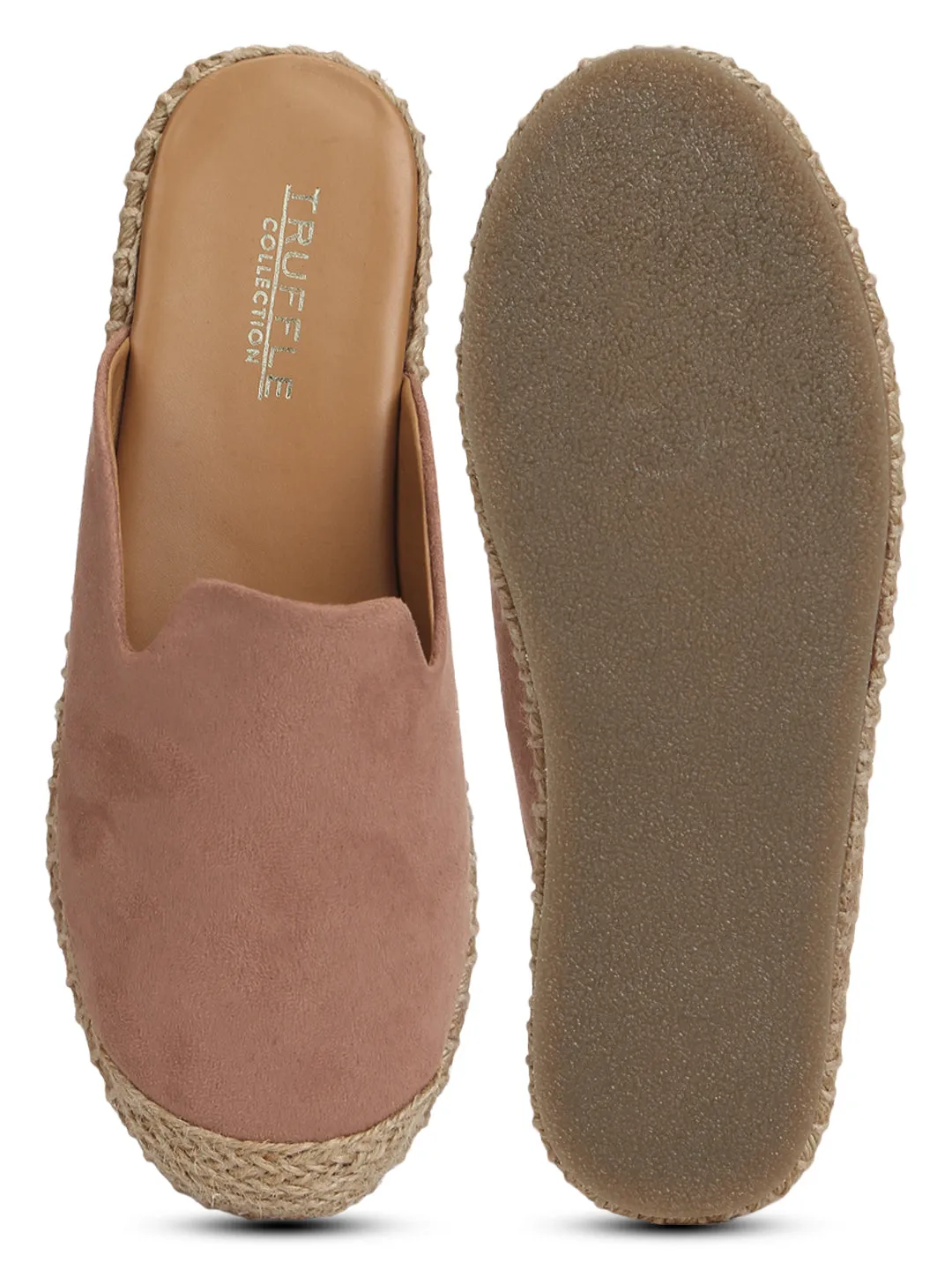 Nude Micro Jute Slider Espadrilles