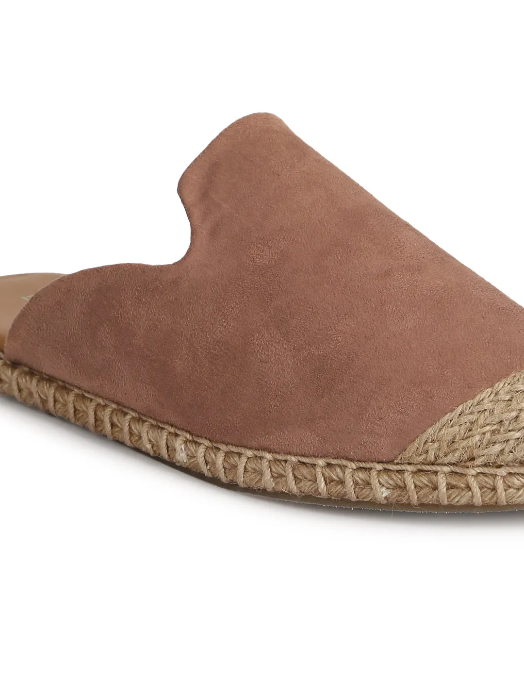 Nude Micro Jute Slider Espadrilles