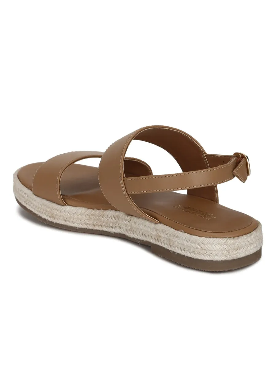 Nude PU Jute Espadrilles