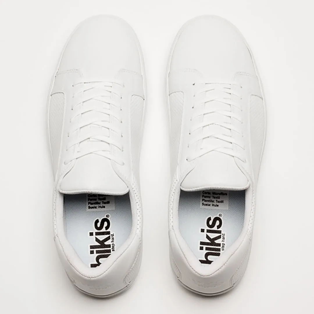 NY CLASSIC WHITE MONOCHROME SNEAKERS