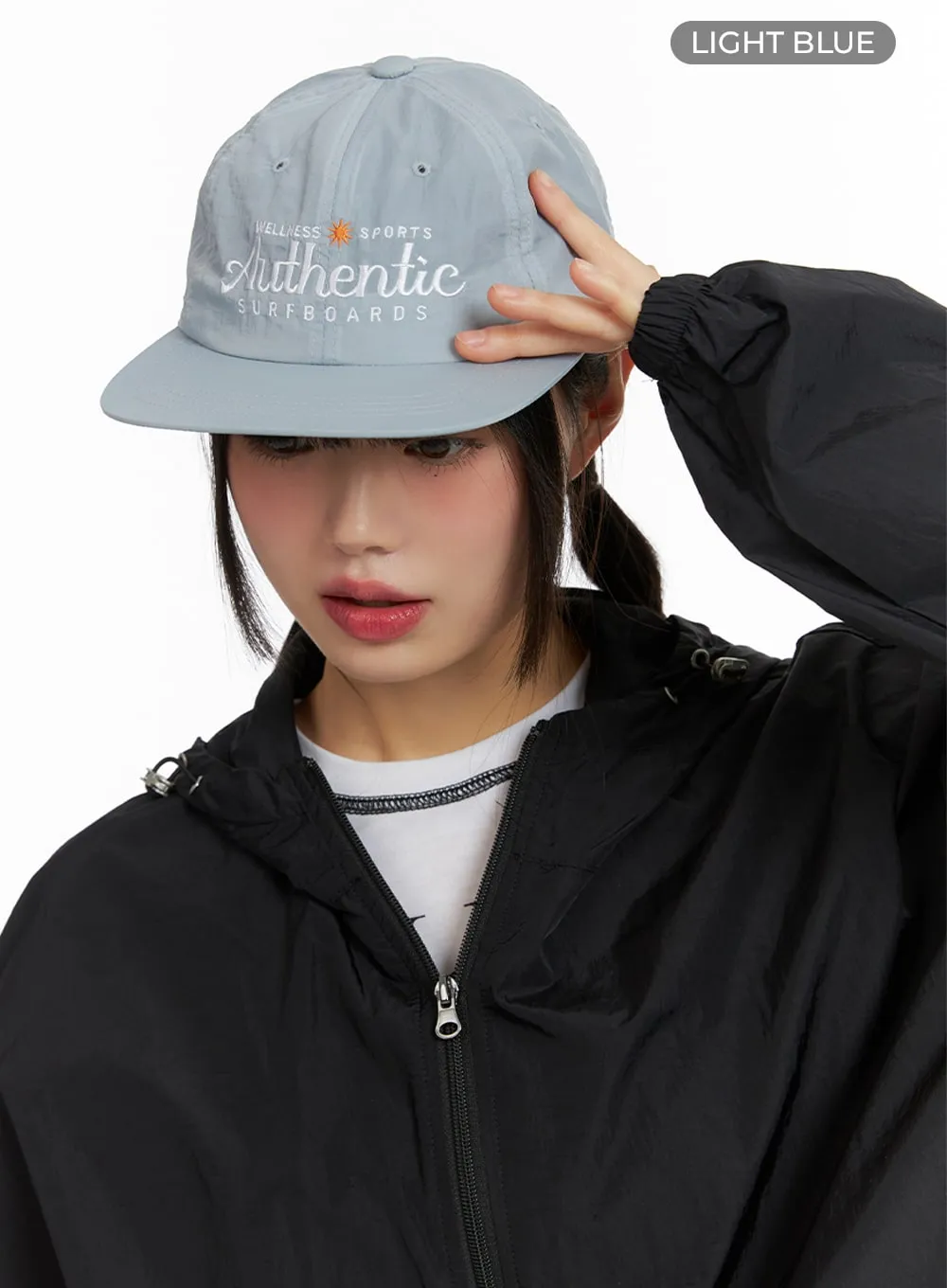 Cap with Nylon Lettering Embroidery IF421