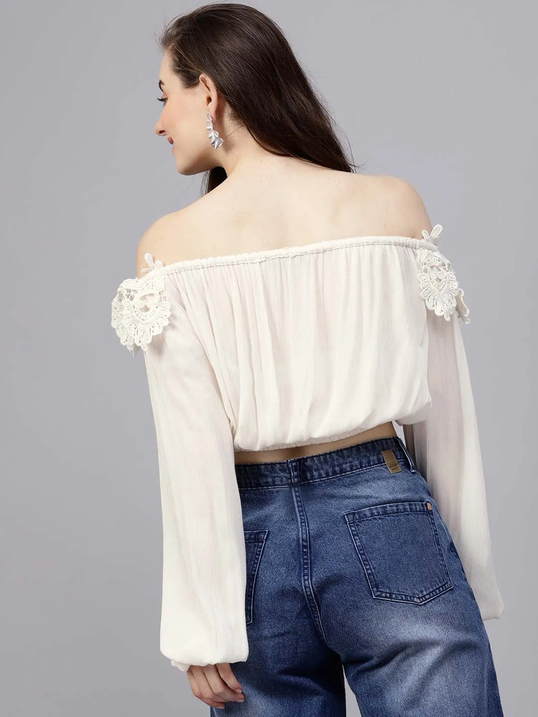 Off Shoulder Lace Top