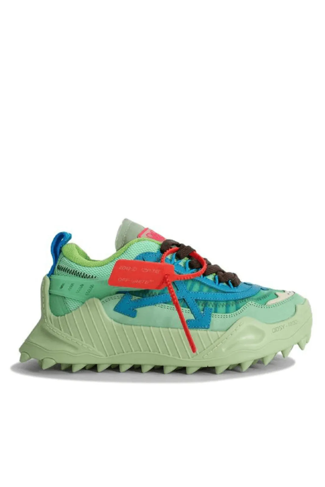 Off-White Odsy-1000 Panelled Trainers Light Green Blue