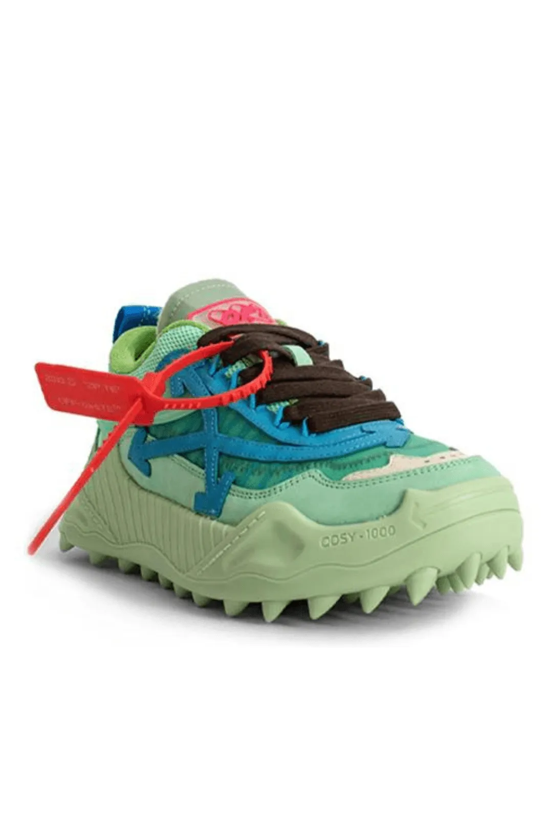 Off-White Odsy-1000 Panelled Trainers Light Green Blue