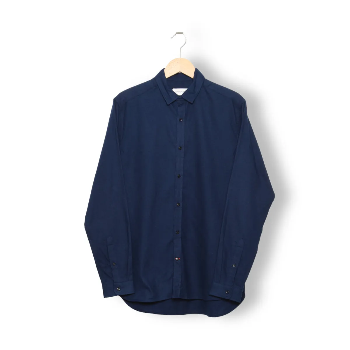 Oliver Spencer Clerkenwell Tab Shirt Marcia navy - Men's Navy Shirt by Oliver Spencer