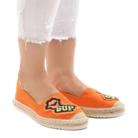 L-1047 Orange Espadrilles