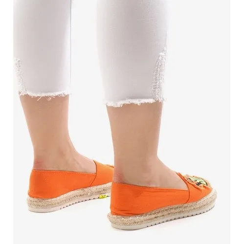 L-1047 Orange Espadrilles