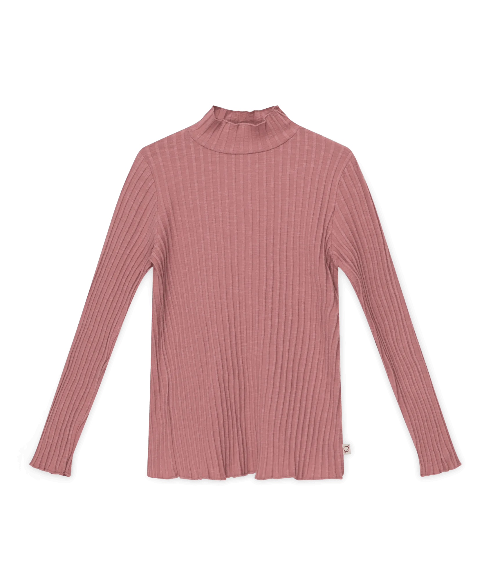 Organic Pink Ribbed T-shirt by Little Cozmo