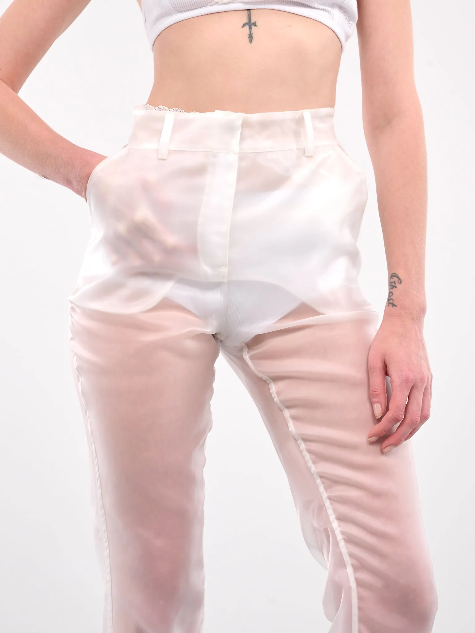 Organza Trousers (COPP106F3014-CLEAR)