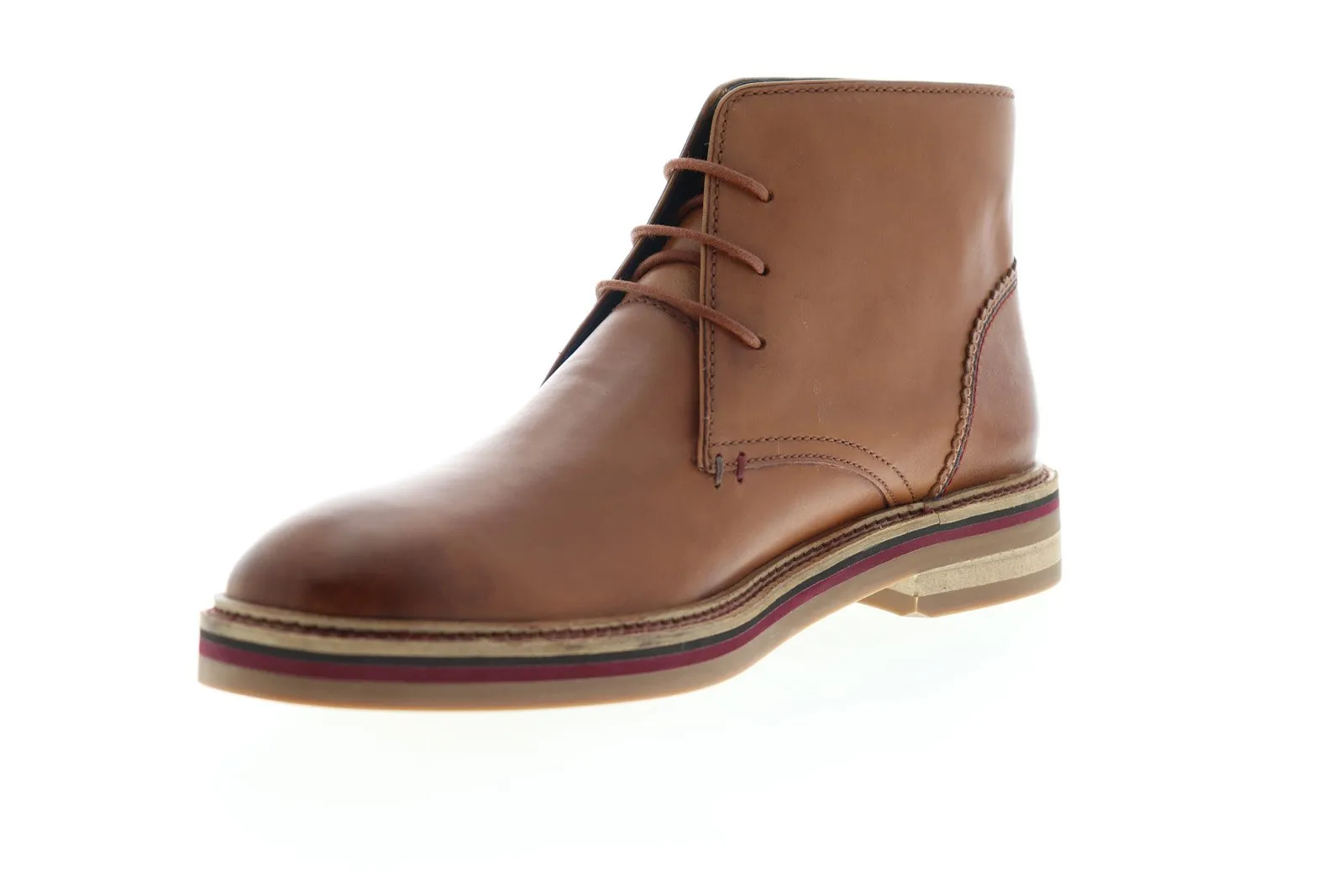 Original Penguin Men's Brown Leather High Top Chukka Boots