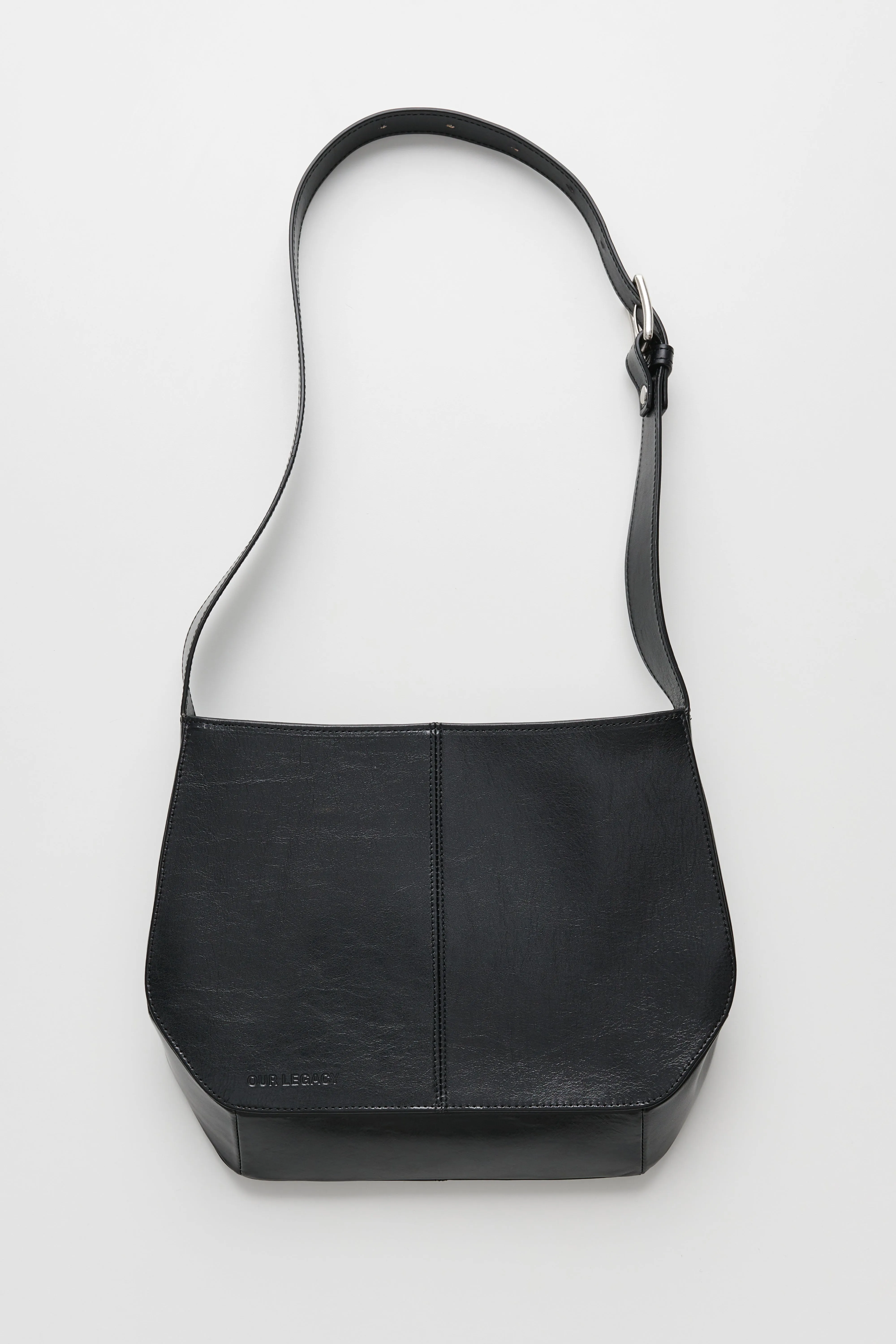 Our Legacy Flat Bag True Dye Black Leather