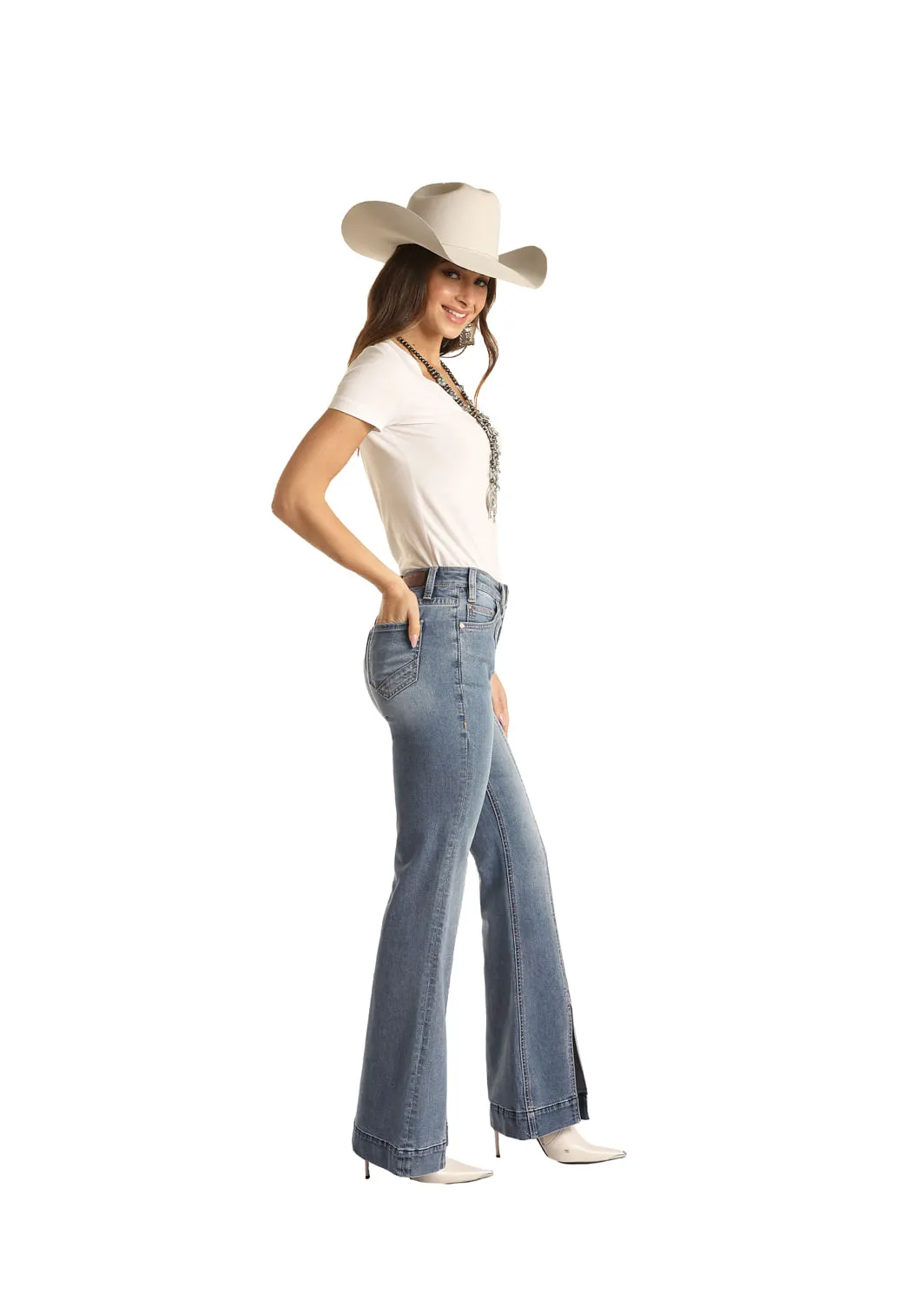 Womens' High Rise Trouser Jeans by Panhandle Slim