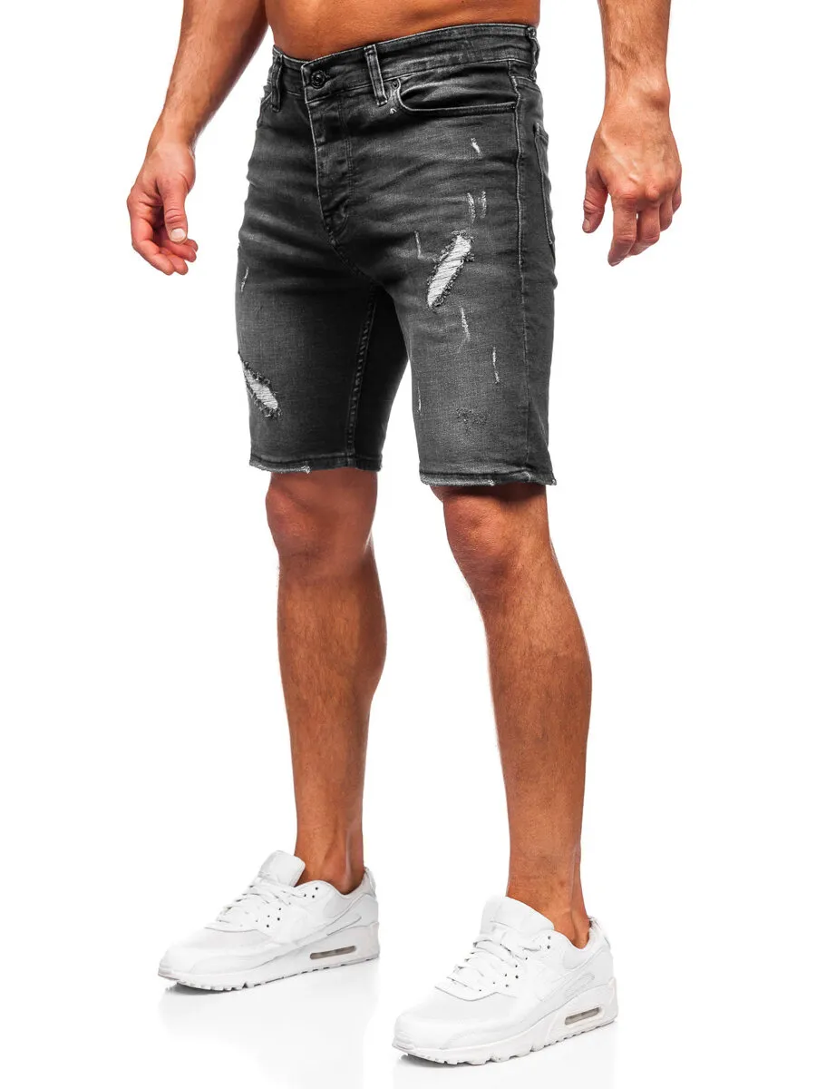 Nero Bolf 0386 Men's Jeans Shorts