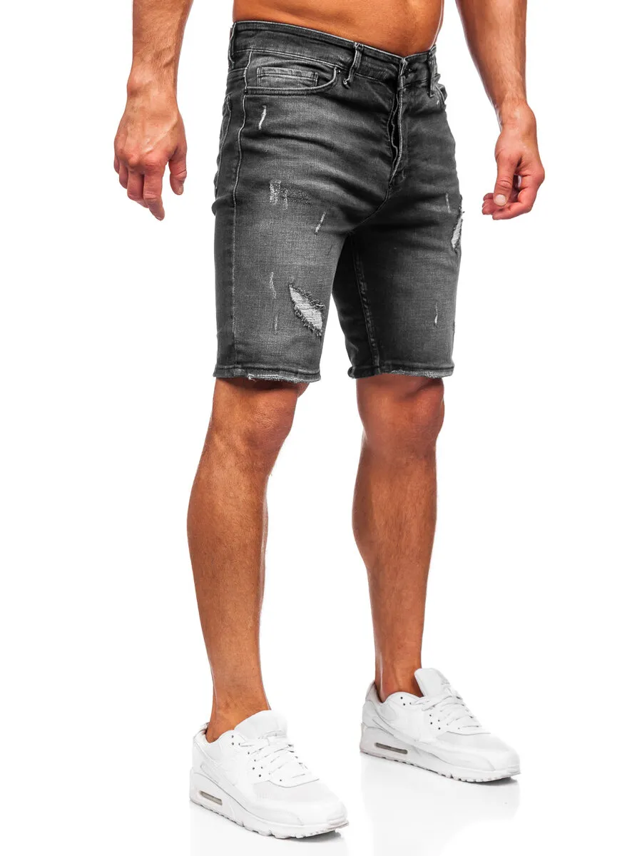 Nero Bolf 0386 Men's Jeans Shorts