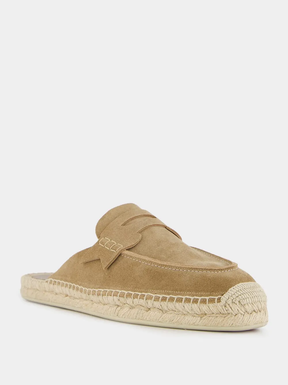 Paquepapa Suede Backless Espadrilles