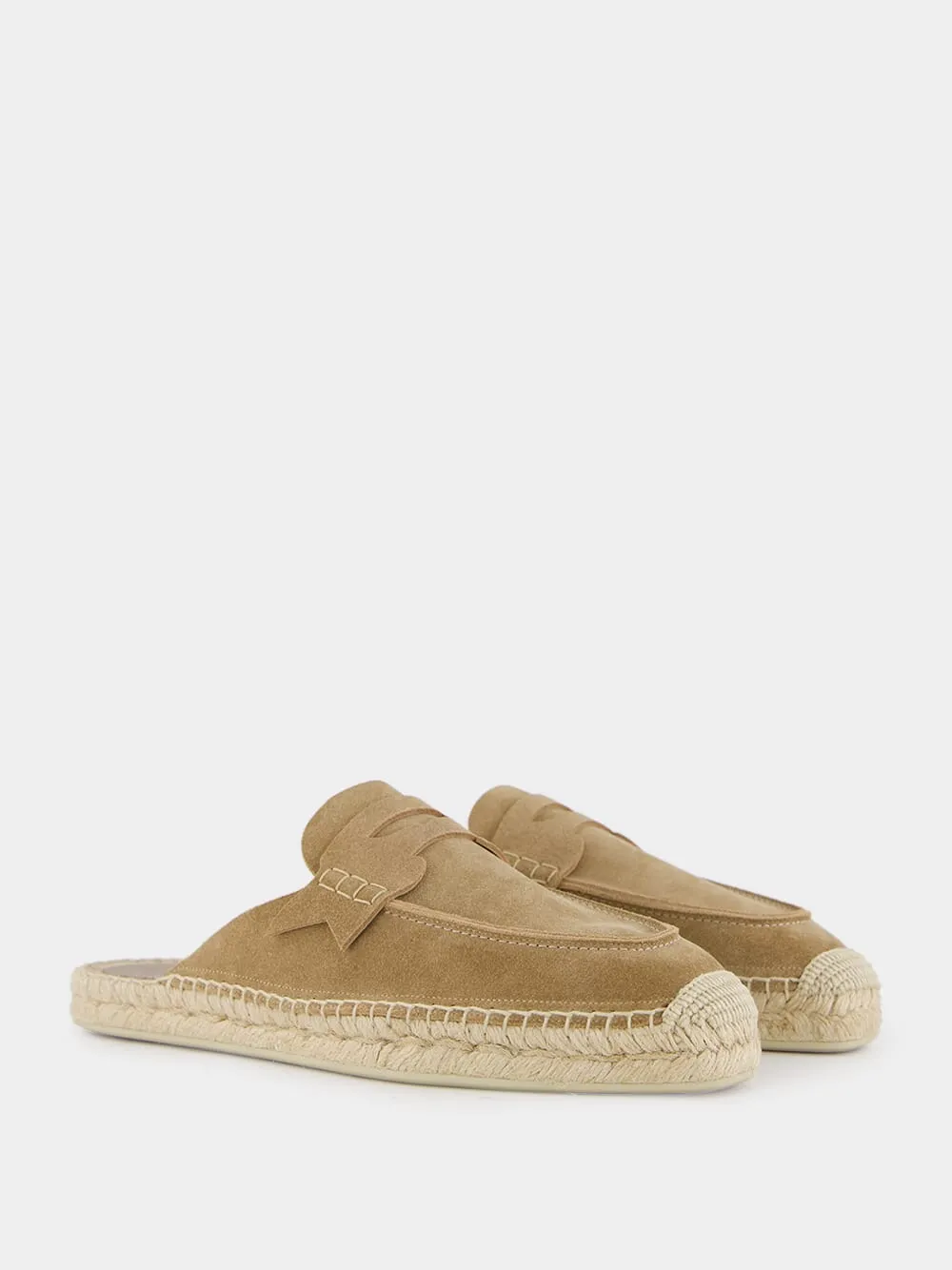 Paquepapa Suede Backless Espadrilles