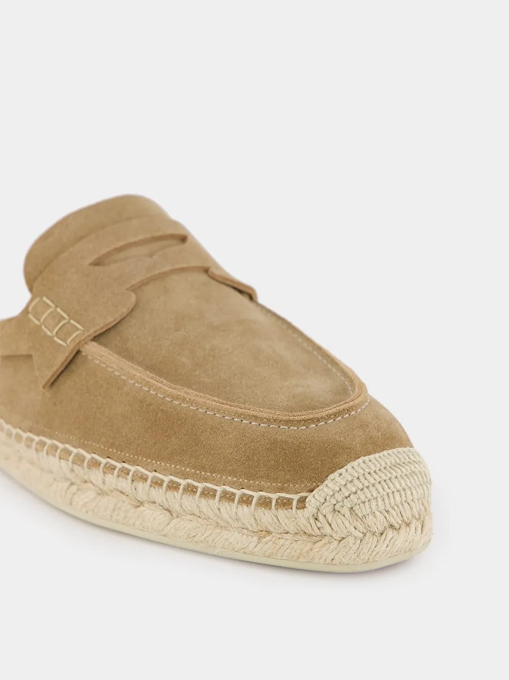 Paquepapa Suede Backless Espadrilles