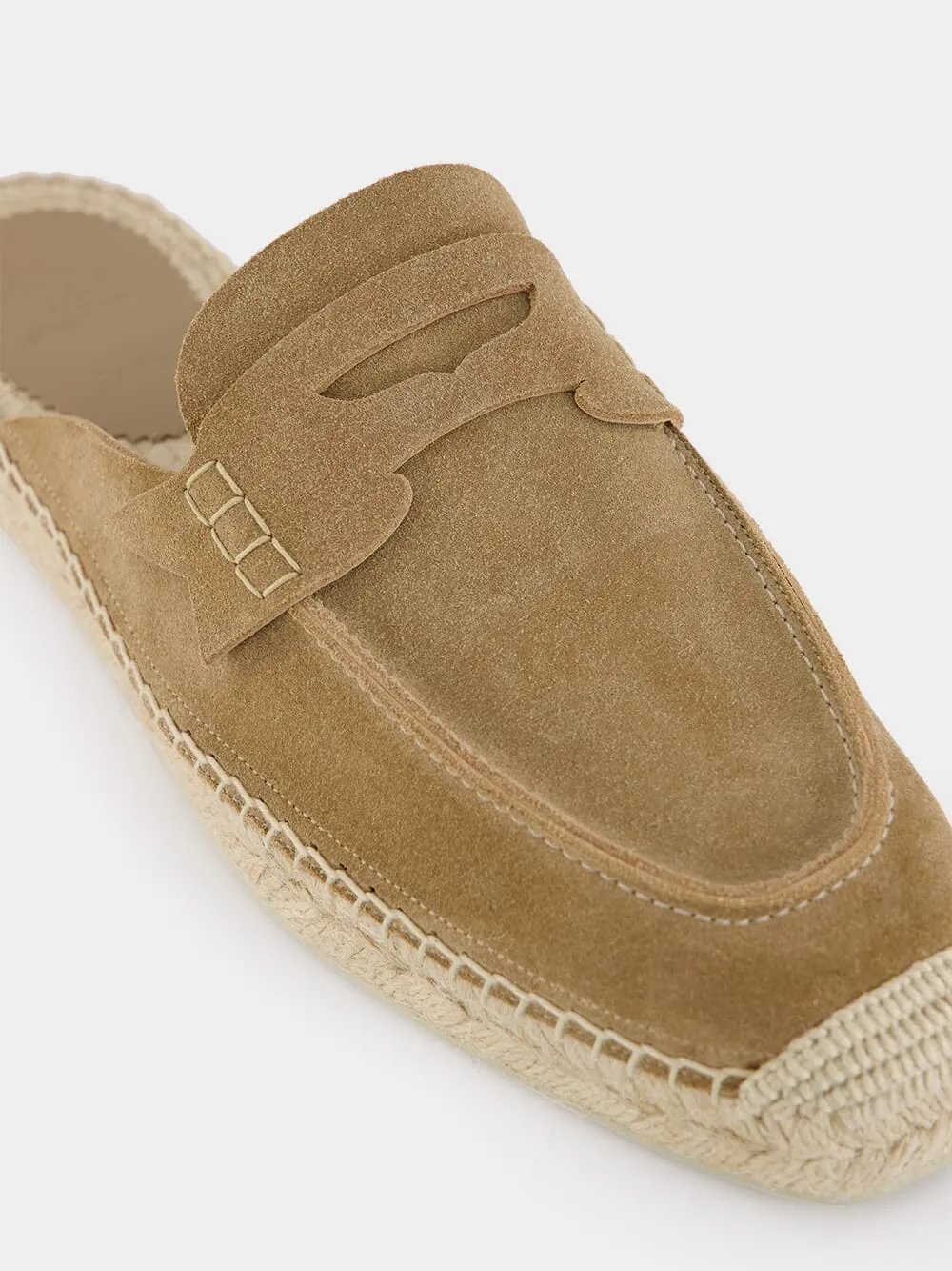 Paquepapa Suede Backless Espadrilles