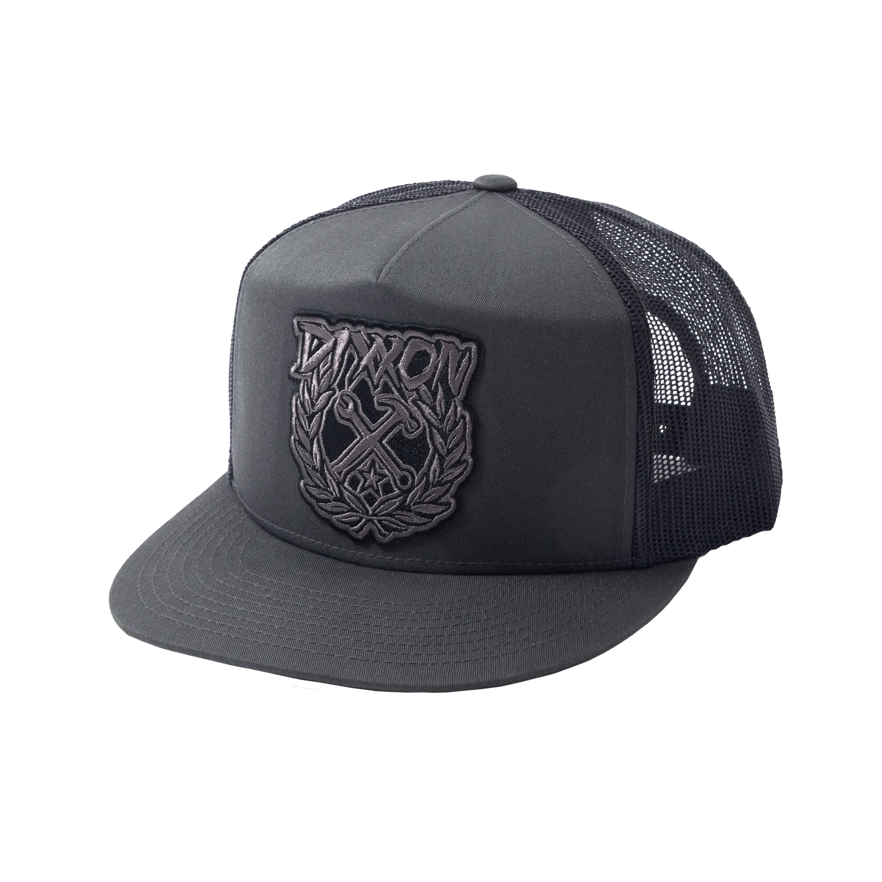 Party Crest Flat Bill Trucker Snapback